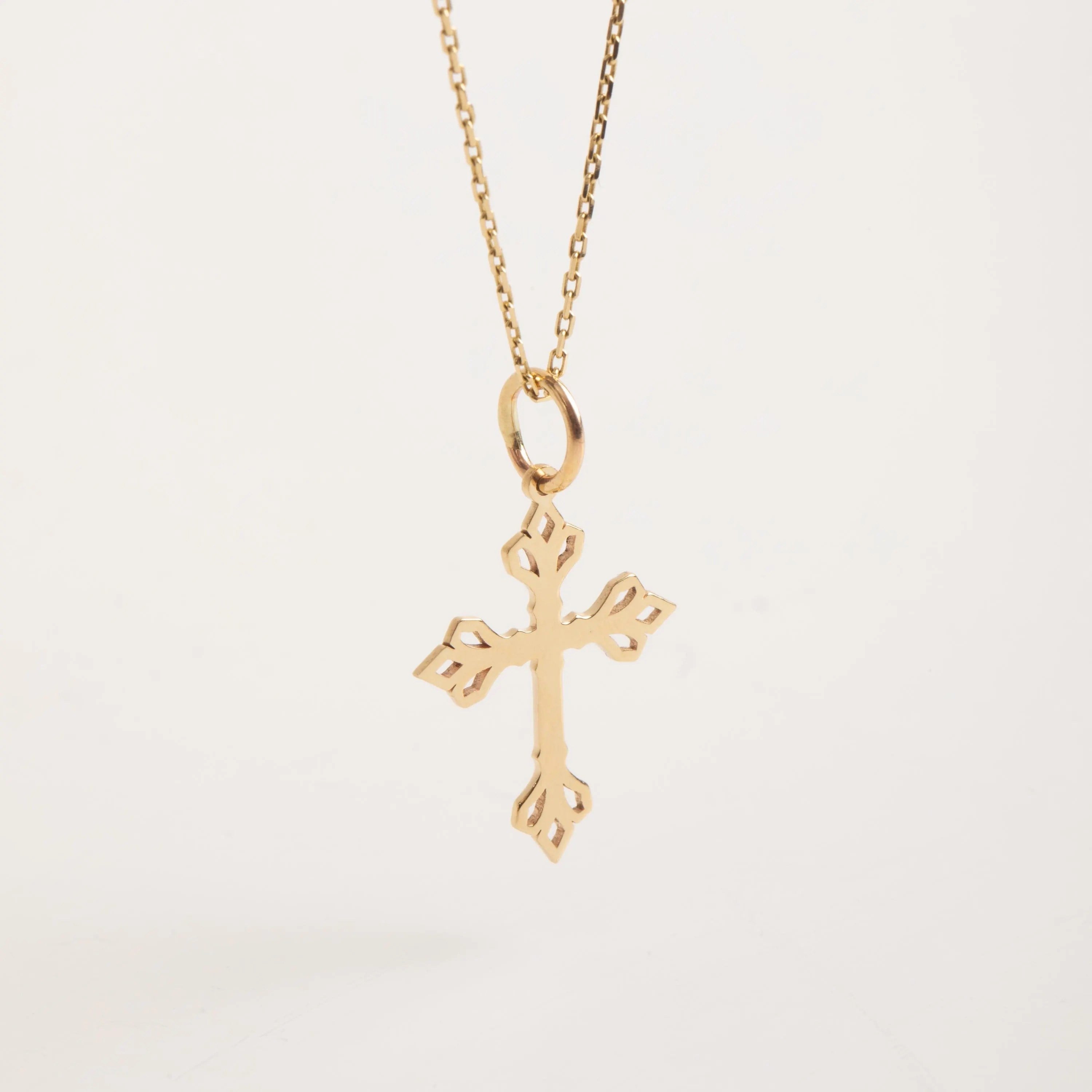 Altın Zarif Haç Kolye - Goldstore