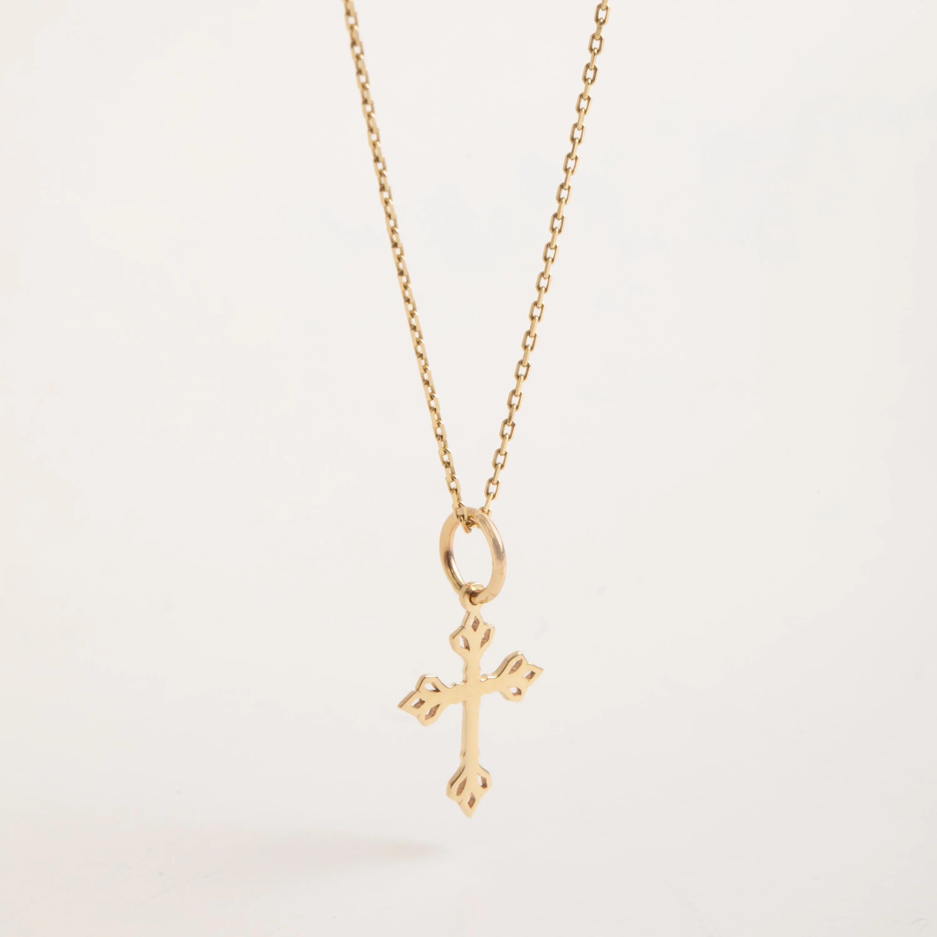 Altın Zarif Haç Kolye - Goldstore