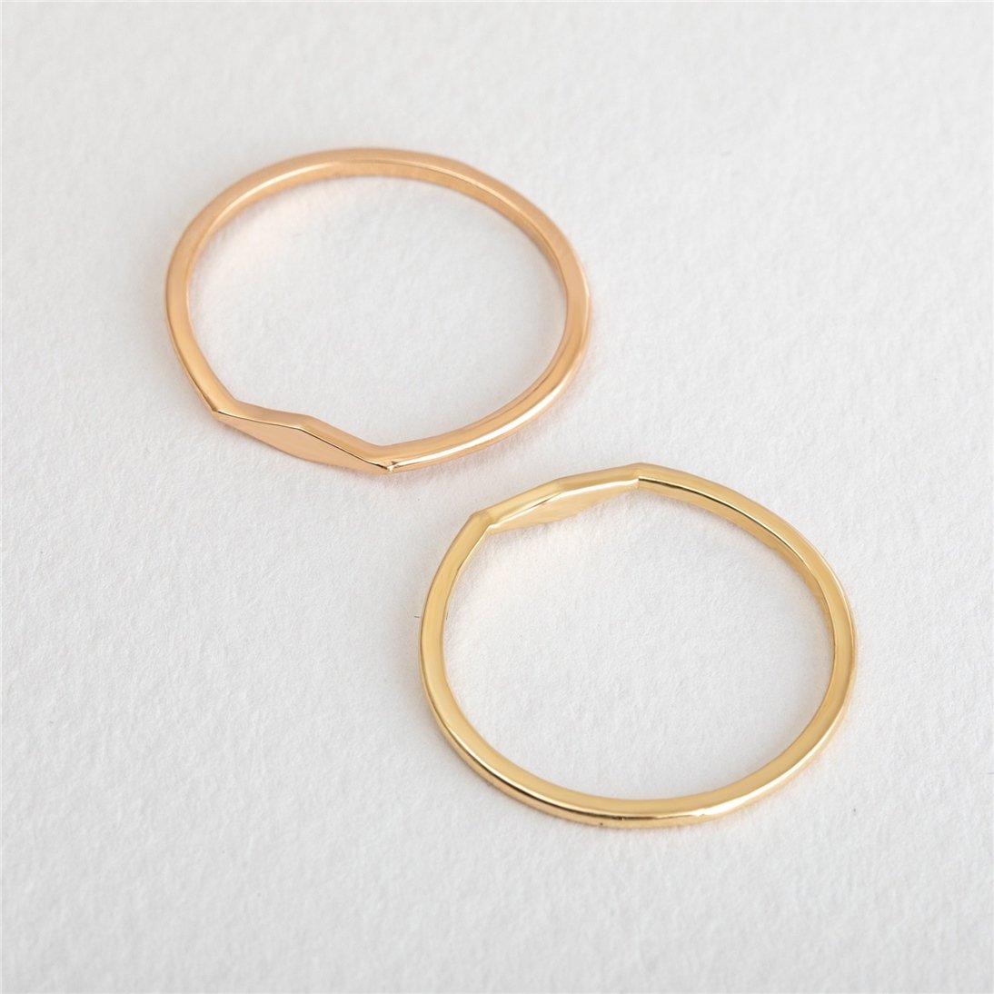 Goldstore-14k 18K Solid Gold Custom Initial Ring, Thin Band Personalized Ring, Cute Everyday Ring, Tiny Stylish Ring, Ring Lovers, Gift For Her