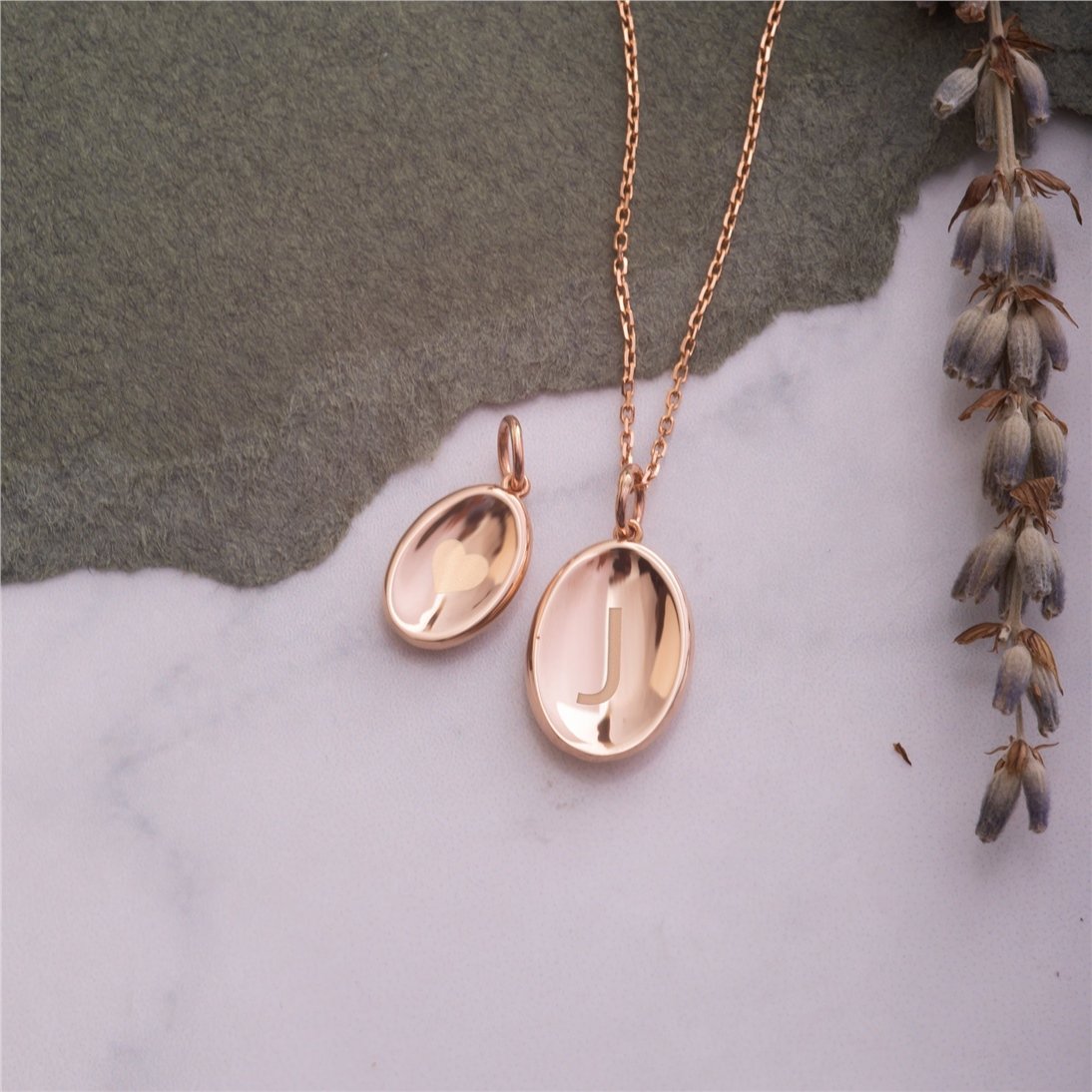 Goldstore-14K 18K Solid Gold Custom Protection Mirror Necklace, Dainty Curved Spiritual Pendant, Negative Energy Protector Pendant, Best Gift For Her