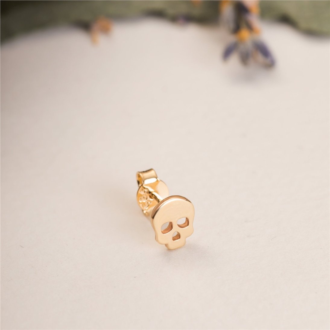 Goldstore-14K 18K Solid Gold Dainty Hamsa Stud Earrings, Minimalist Fatima Hand Tiny Stud Gold Earring, Hamsa Hand Posts Earrings  Mother's Day Gift