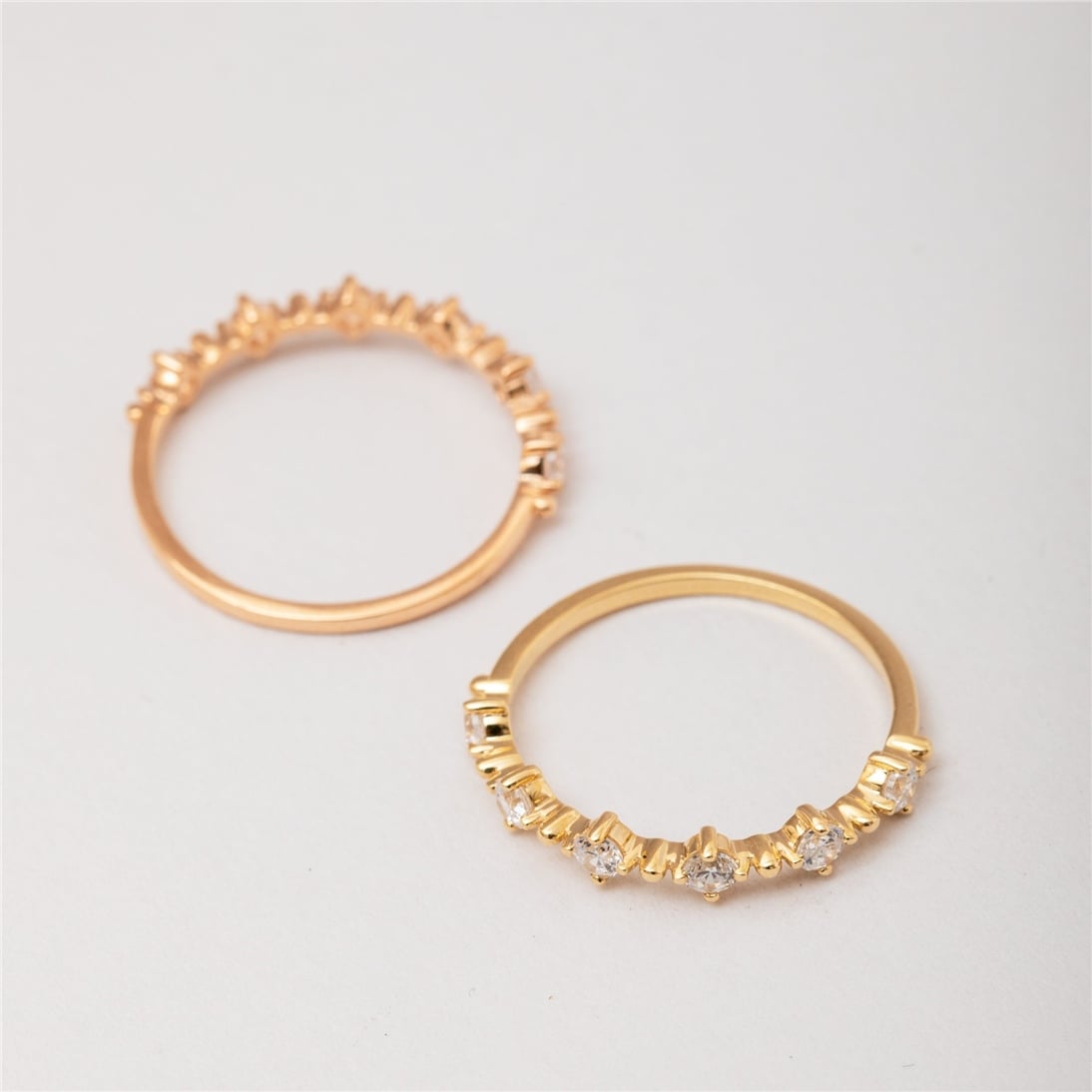 Goldstore-14K 18K Solid Gold Simple Marquise Cut Ring,Elegant Stackable Thin Band Dainty Ring, Stackable Thin Ring, Summer Jewelry, Gift For Her