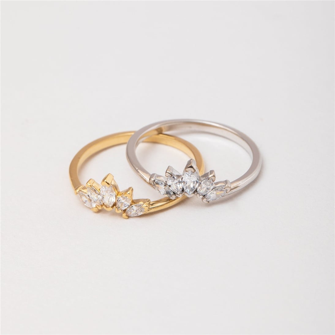 Goldstore-14K 18K Solid Gold Simple Marquise Cut Ring, Dainty Marquise Wedding Ring, Classy Elegant Occasion Ring, Gift For Her