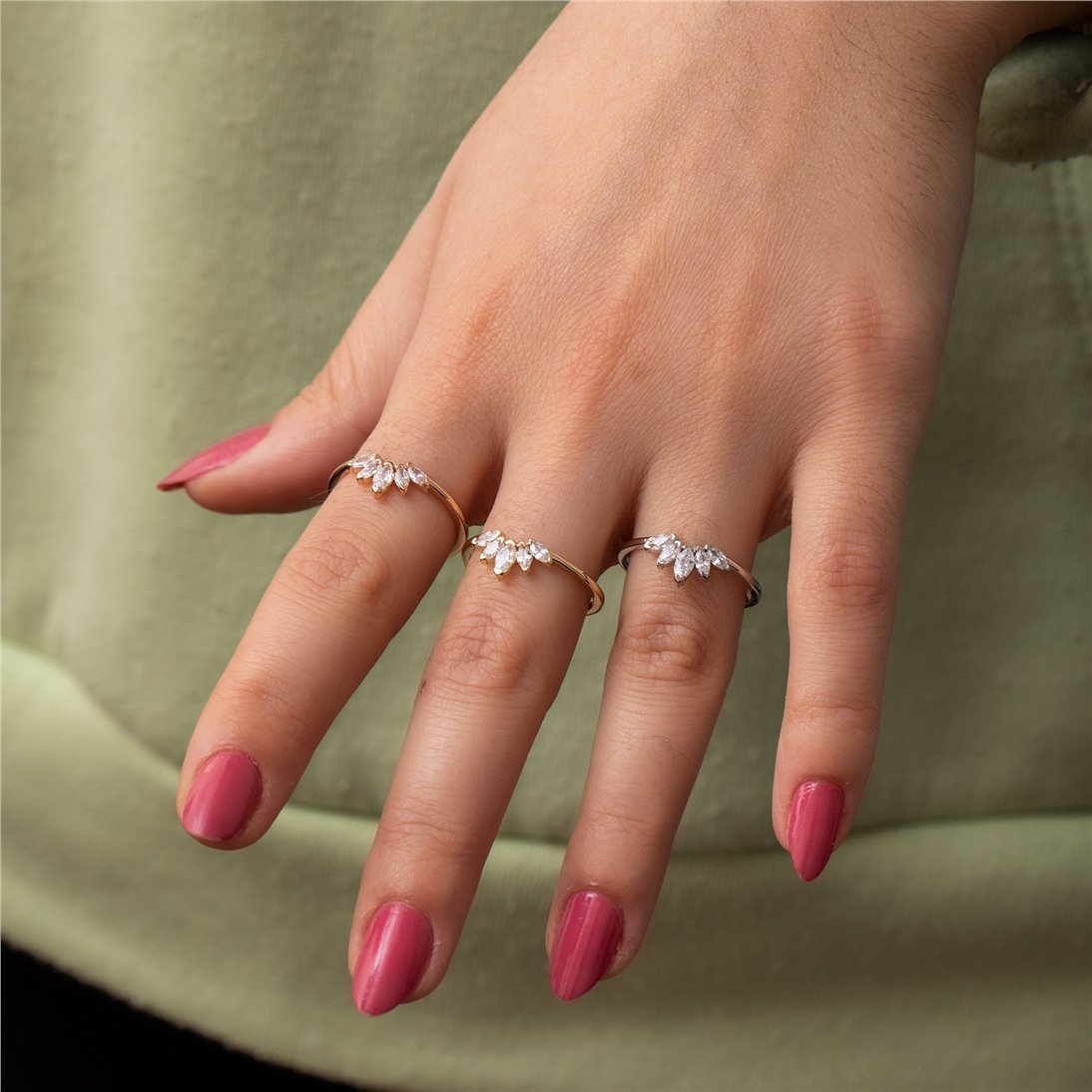 Goldstore-14K 18K Solid Gold Simple Marquise Cut Ring, Dainty Marquise Wedding Ring, Classy Elegant Occasion Ring, Gift For Her