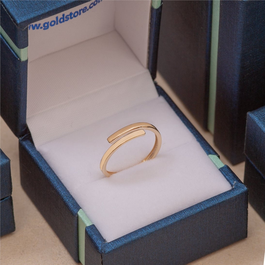 Goldstore-14K or 18K Gold Personalized Wrap Ring, Simple Custom Wrap Ring Available to Engrave Name, Date, Coordinates etc. Great Gift For Mom.