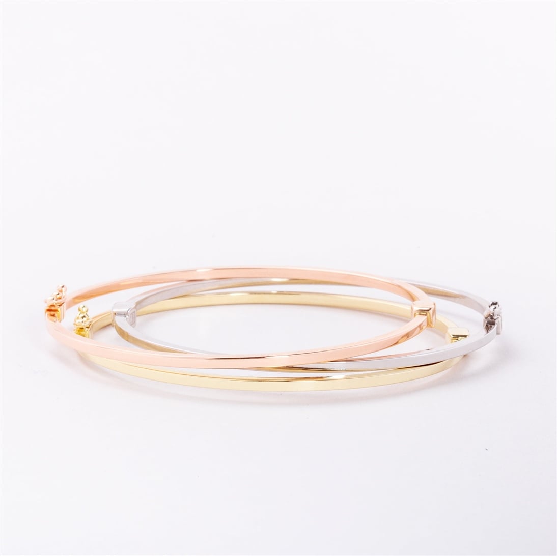 Goldstore-14K Solid Gold Dainty Hinged Bracelet, Plain Gold Bangle Bracelet, Hinged 2 mm Wide Bangle, Simple Stacking Gold Cuff, Thin Gold Bracelet