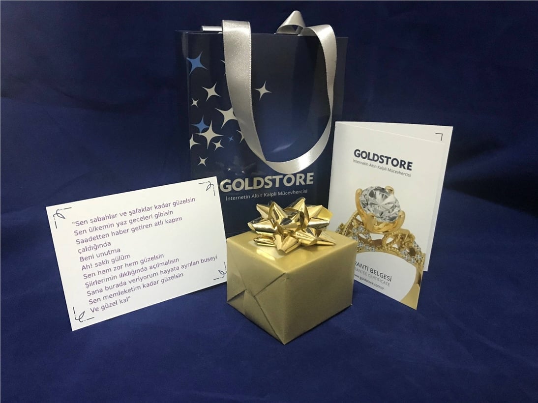 Goldstore-14K Solid Gold Evil Eye Diamond Ring, Yellow Gold Ball Bead Evil Eye Dangle Charm Ring, Glass Evil Eye Dainty Protective Ring Gift For Her