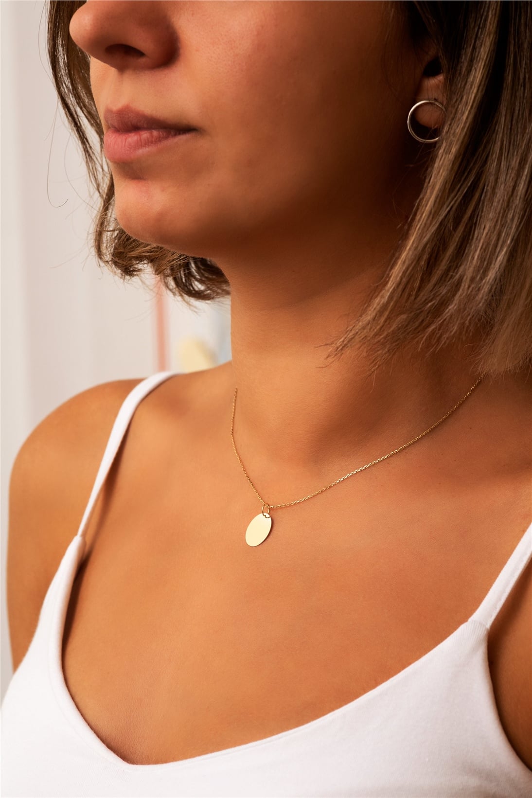 Goldstore-14K Solid Gold Personalized Birth Flower Pendant Necklace, Combined Birth Month Floral Pendant, Custom Engrave Family Necklace for Mom Nana