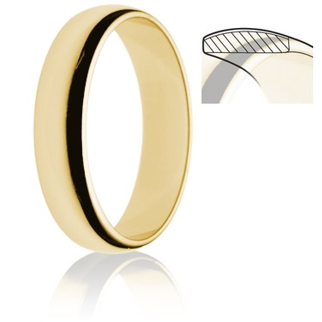 Goldstore-4.50 mm Klasik Alyans