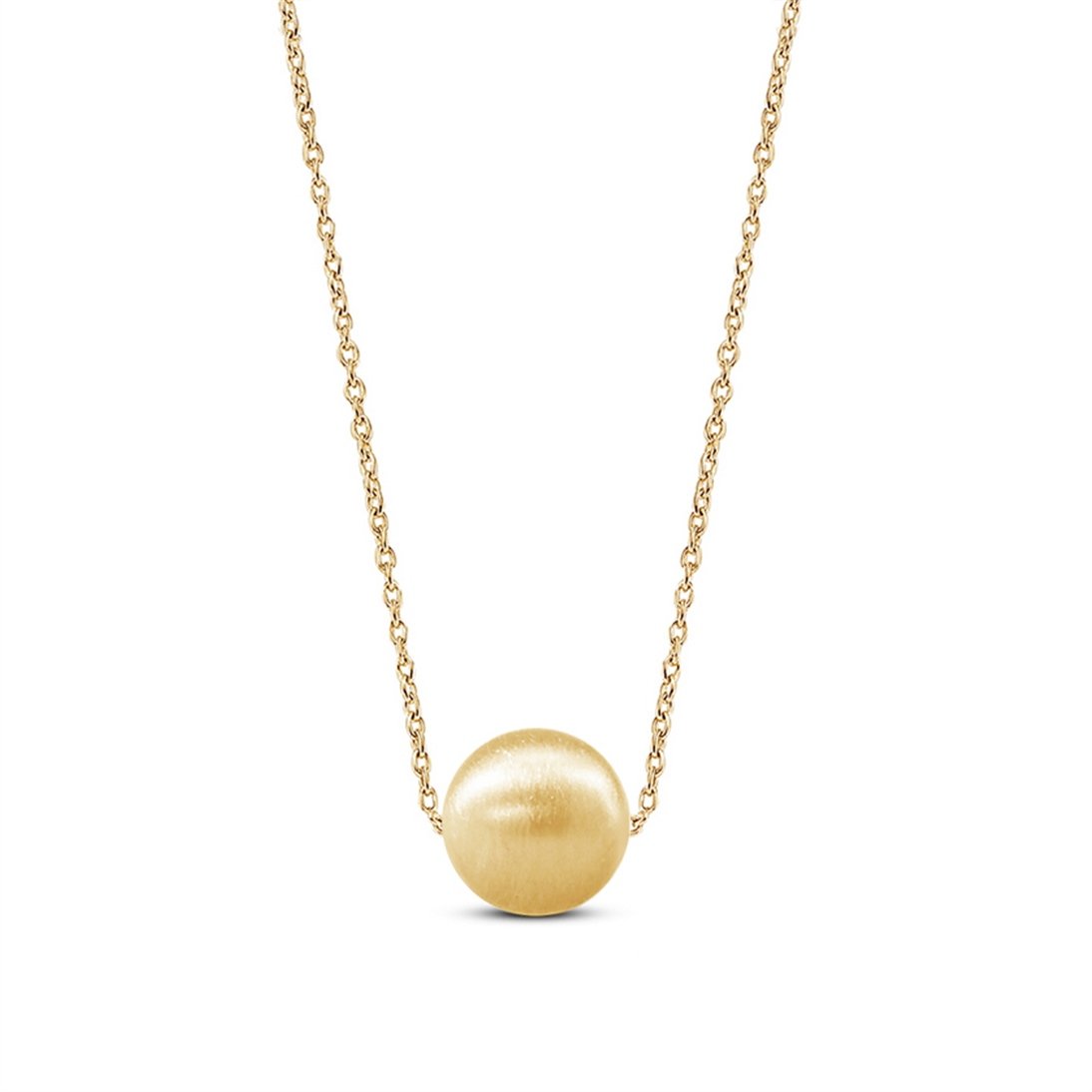 Goldstore-6 mm Mat Top Kolye
