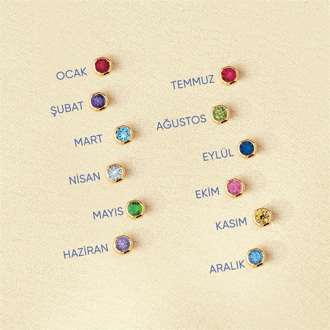 Goldstore-Doğum Taşı Kolye