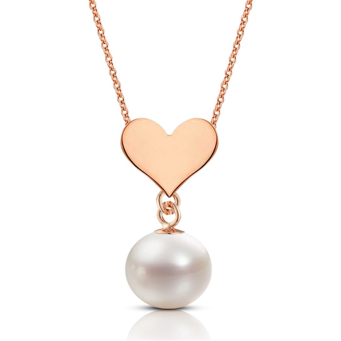 Goldstore-İncili Kalp Kolye