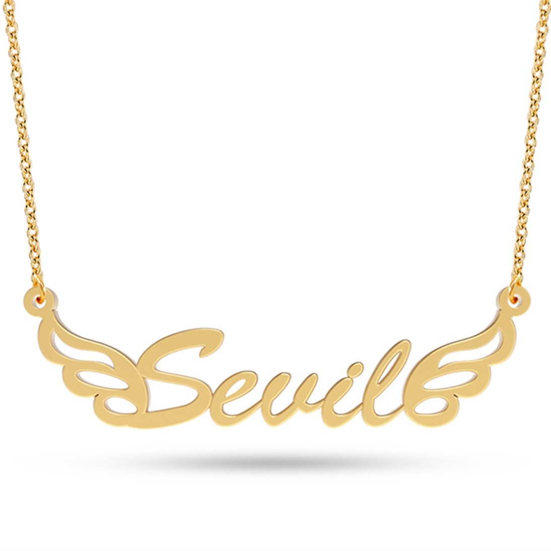 Goldstore-İsimli Melek Kanadı Kolye
