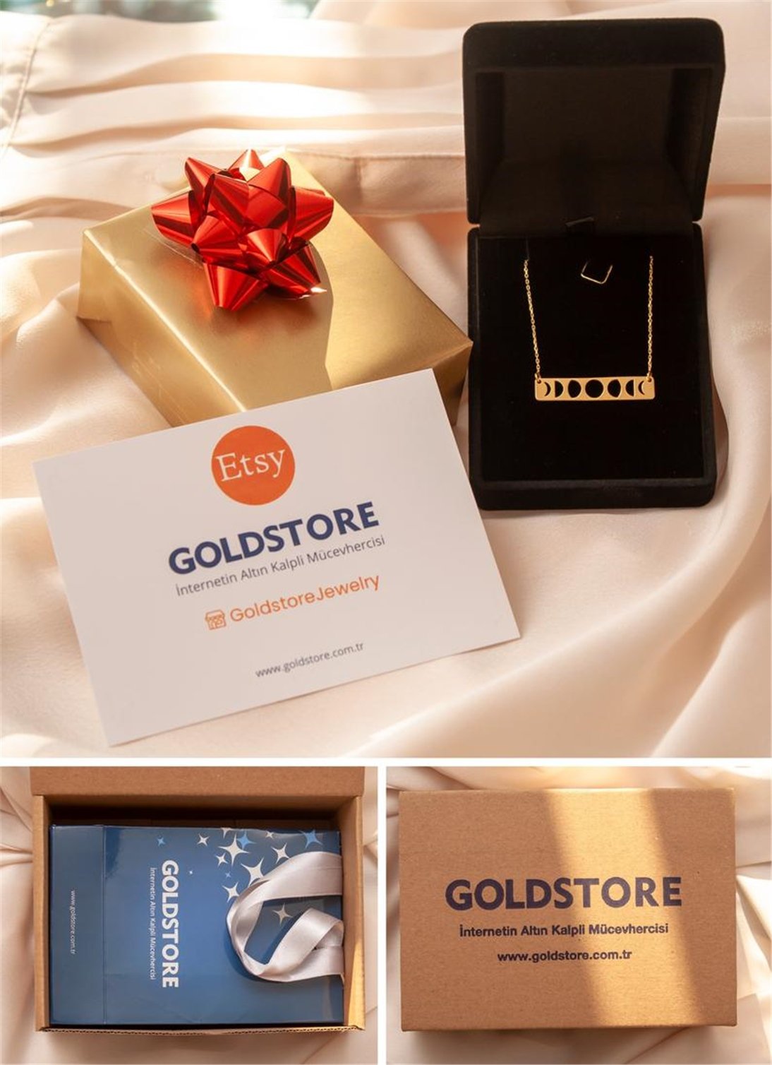 Goldstore-Sallantılı Disk Kolye
