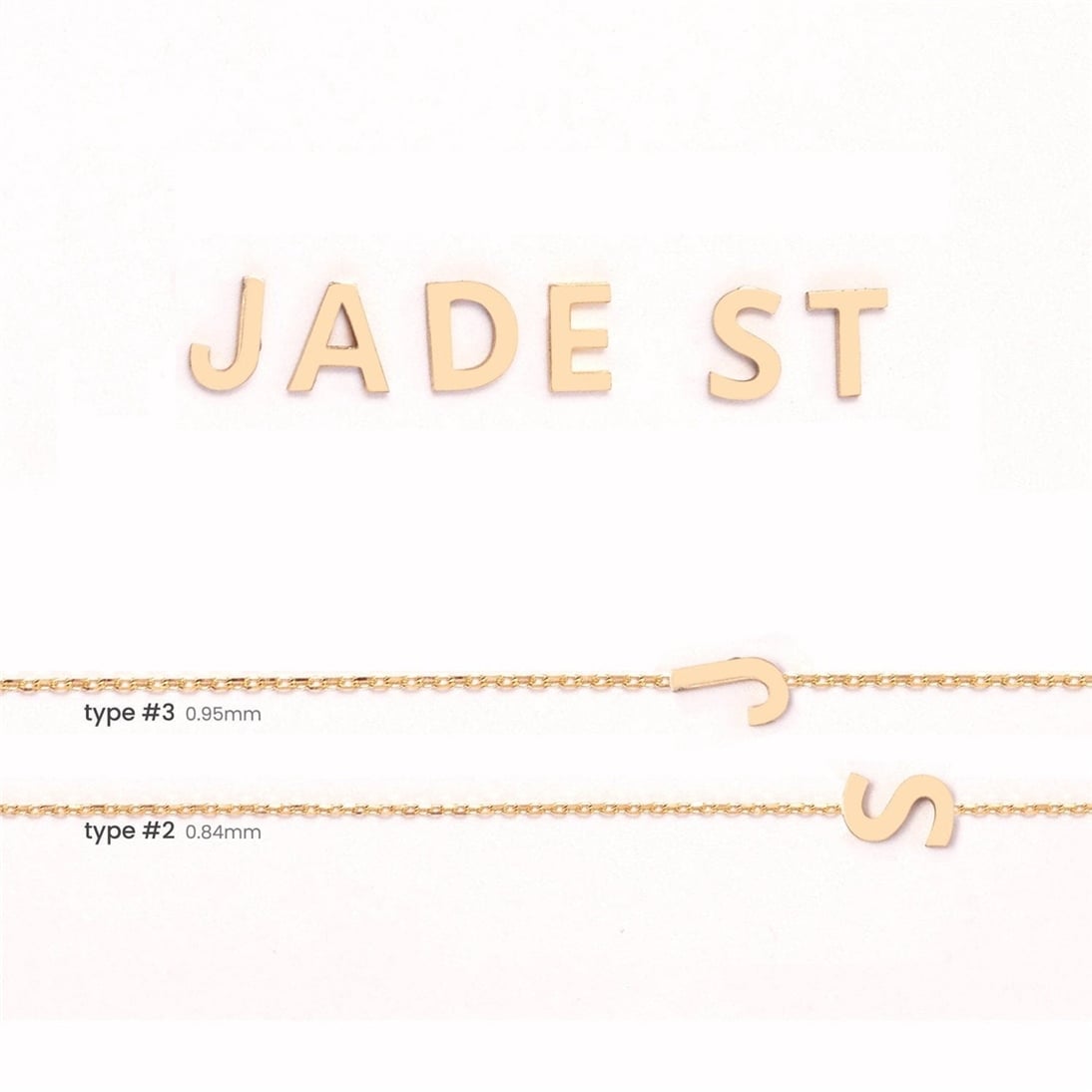 Goldstore-Sideways Initial Custom Font Gold Necklace, 14k Solid Gold Initial custom Letter Necklace, Personalized Multiple Letter Necklace