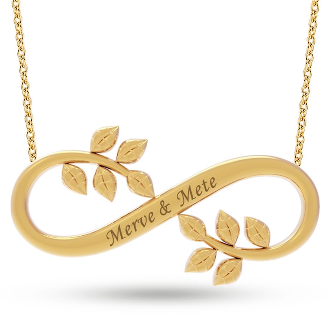 Goldstore-Sonsuzluk İsim Kolye