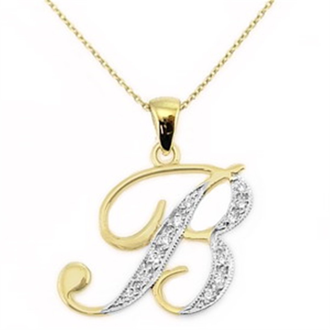 Goldstore-URL 0.06 ct. Pırlanta Harf Kolye
