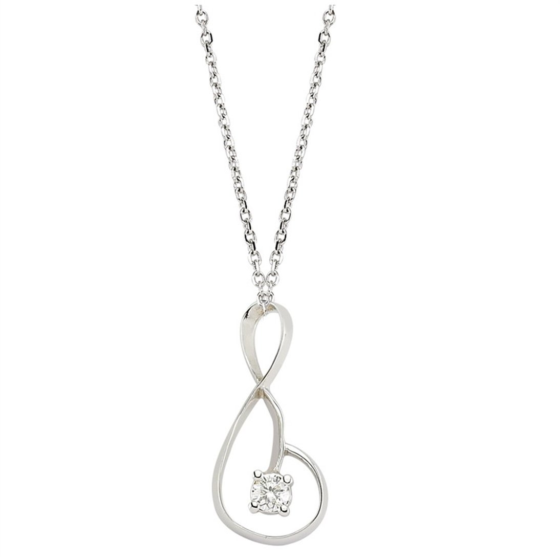 Goldstore-URL 0.1 ct. Pırlanta Tektaş Kolye