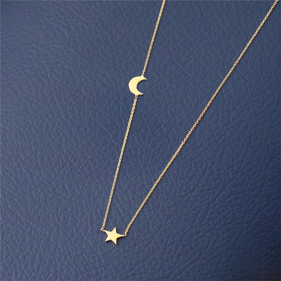 Goldstore-URL Ay, Ayyıldız, Yıldız Kolye