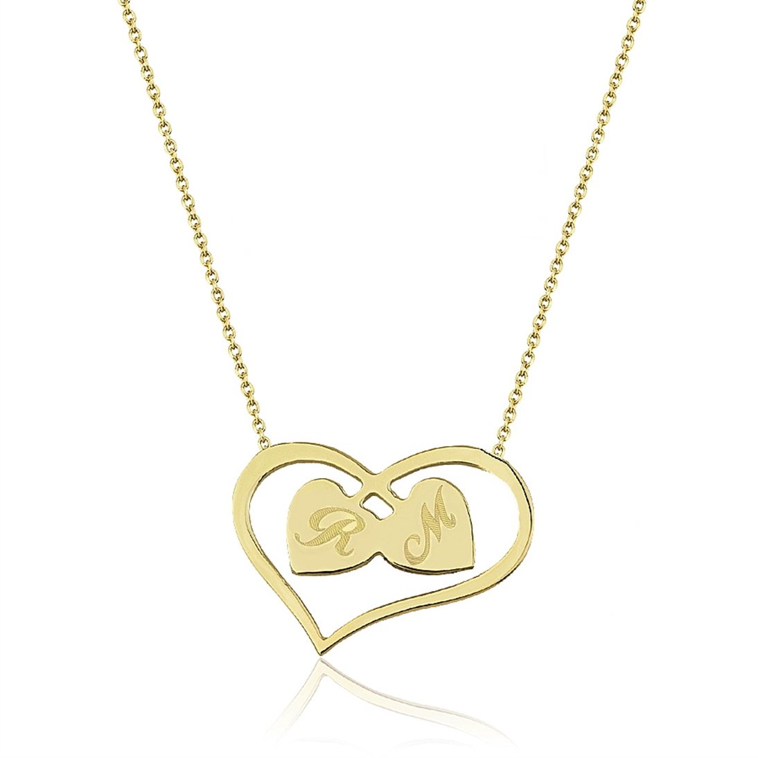 Goldstore-URL Kalp Harf Kolye