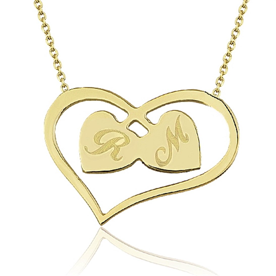 Goldstore-URL Kalp Harf Kolye