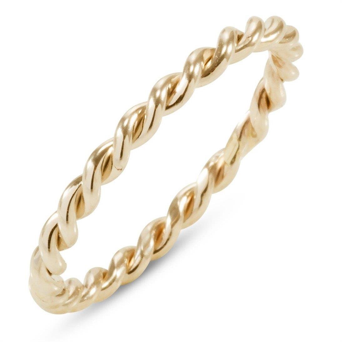 Solid Gold Twisted Ring - Goldstore