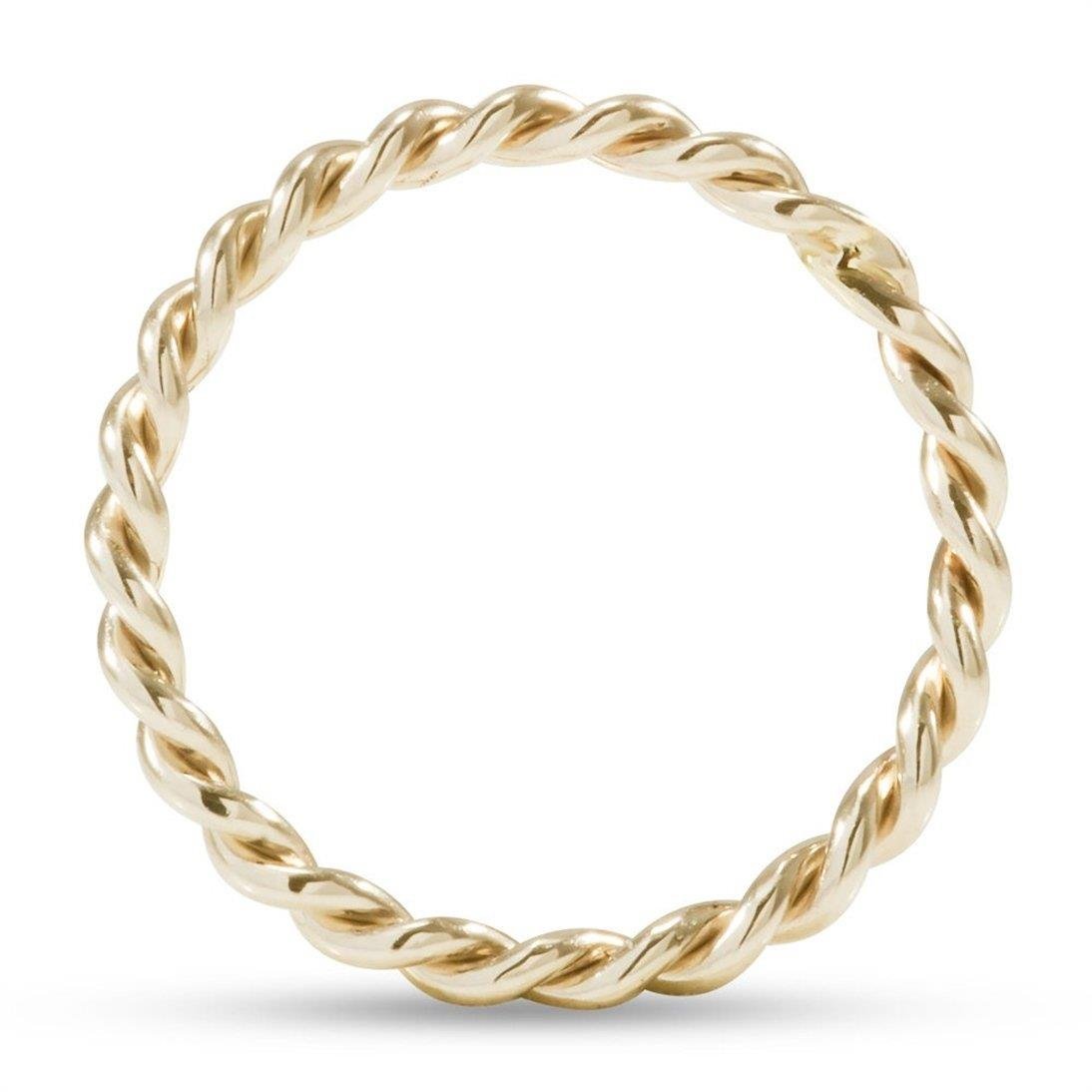 Solid Gold Twisted Ring - Goldstore