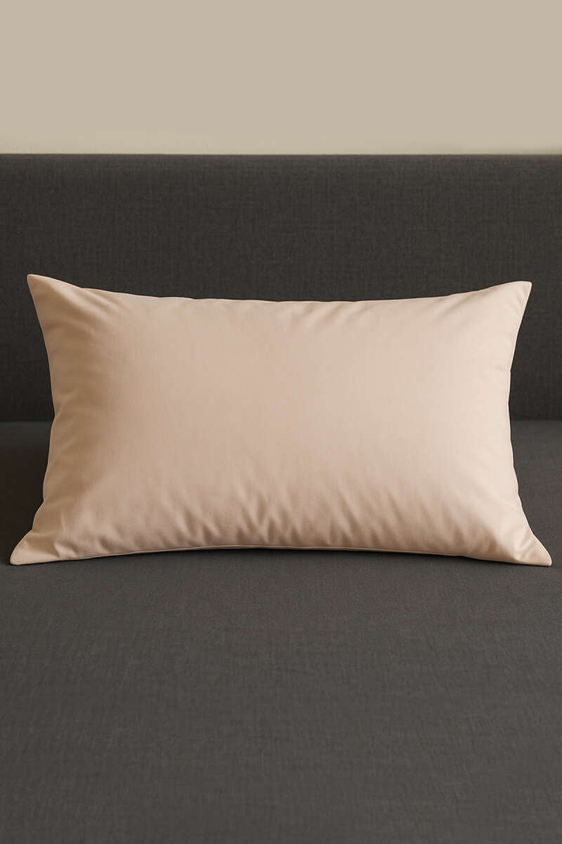 2'li Polycotton Yastık Kılıfı Bej
