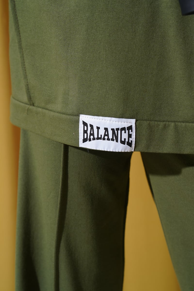 Balance Armalı Kapüşonlu Salaş İkili Takım Haki
