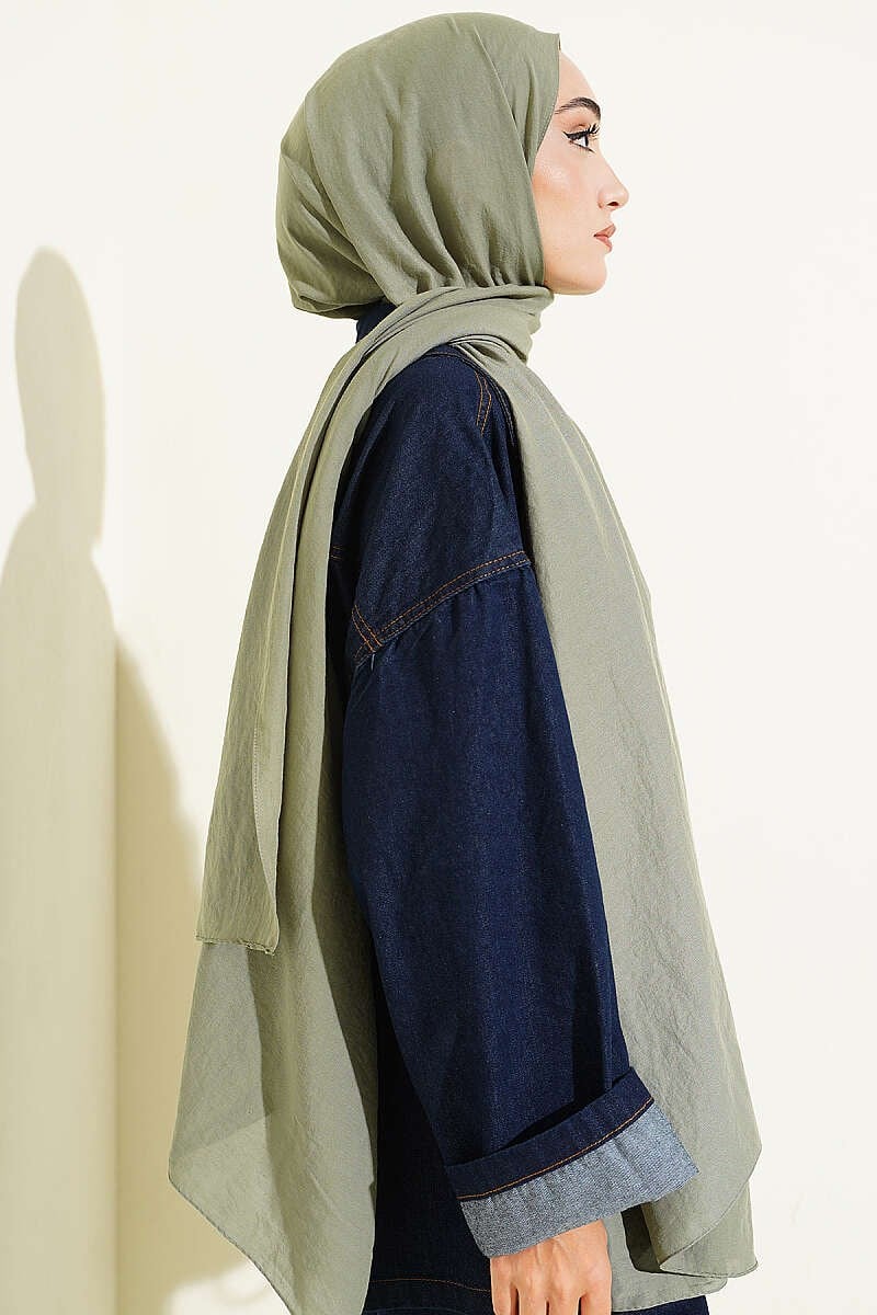 Basic Ayrobin Şal Çağla Yeşili