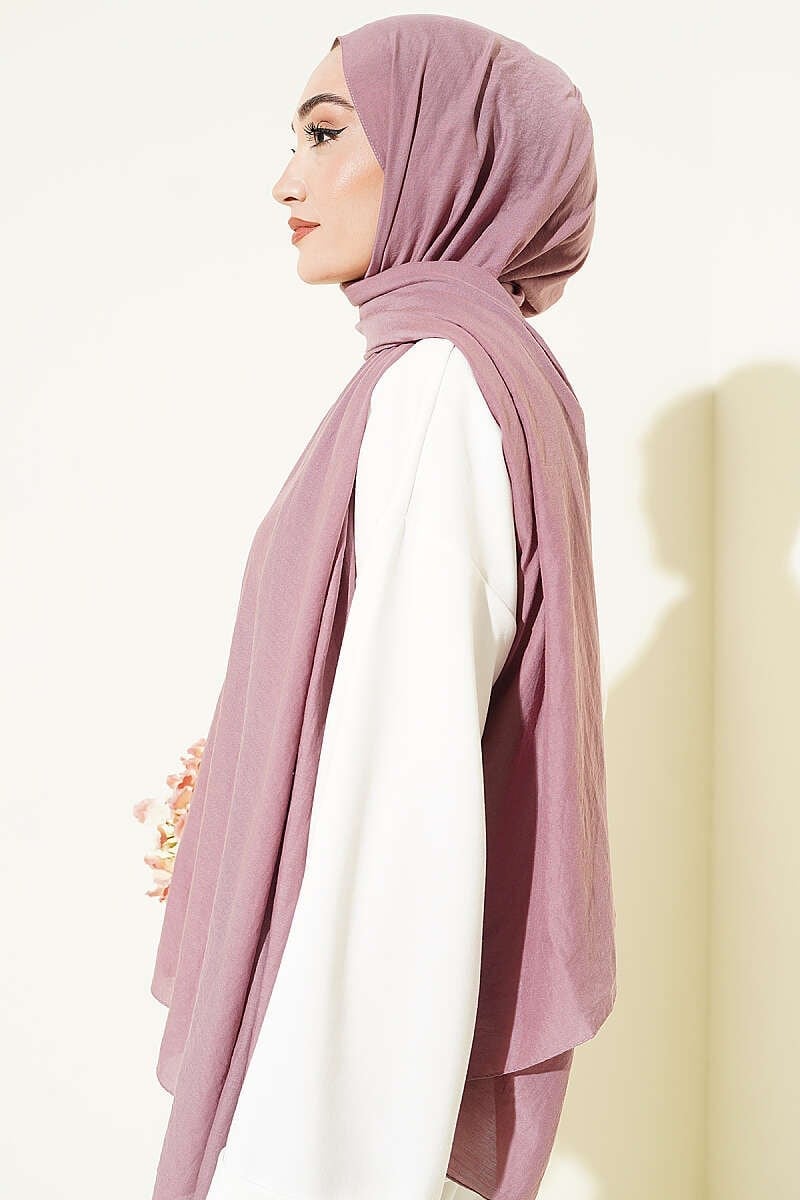 Basic Ayrobin Şal Magenta