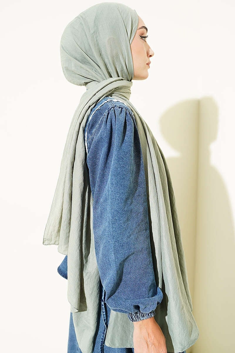 Basic Ayrobin Şal Mint