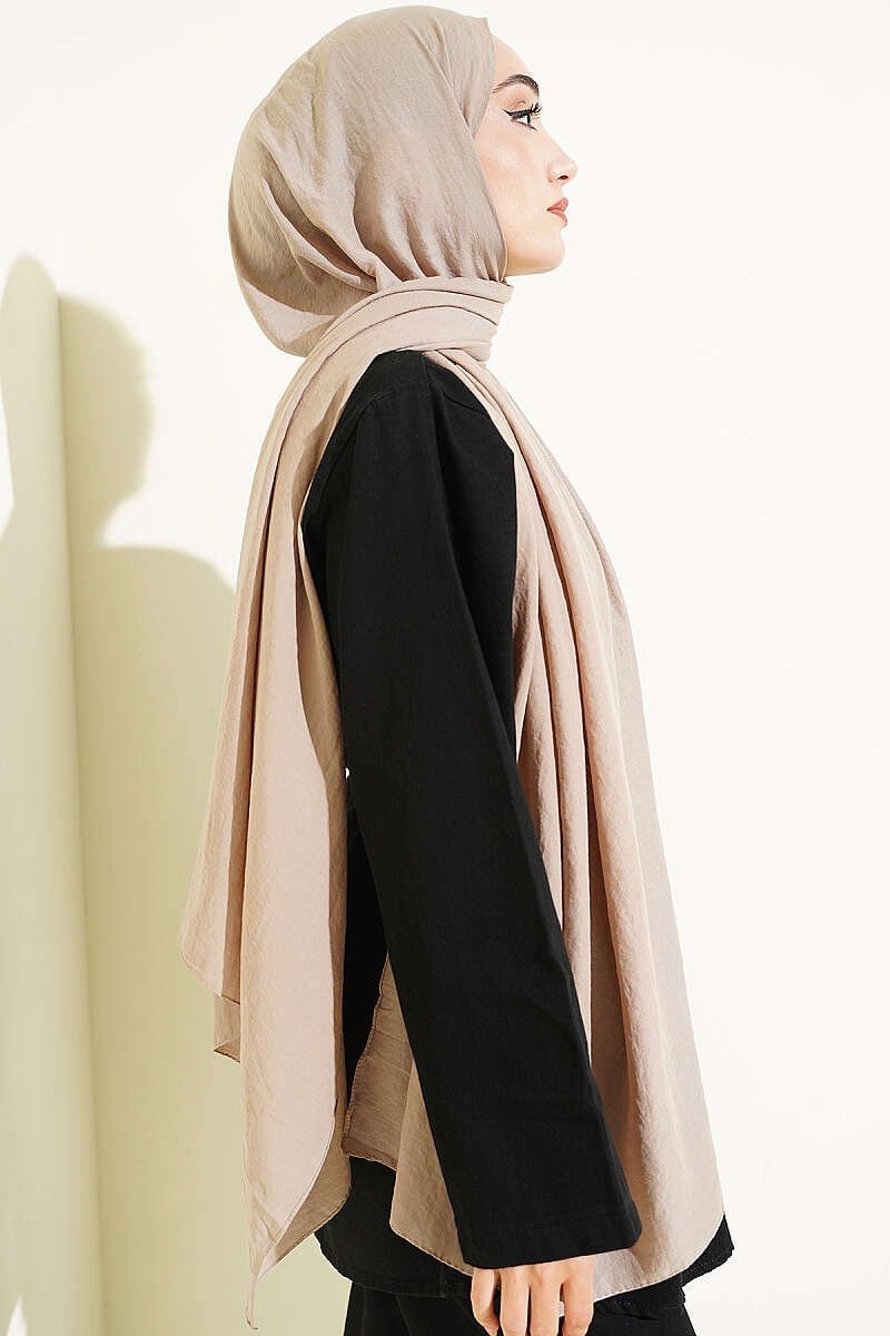 Basic Ayrobin Şal Vizon