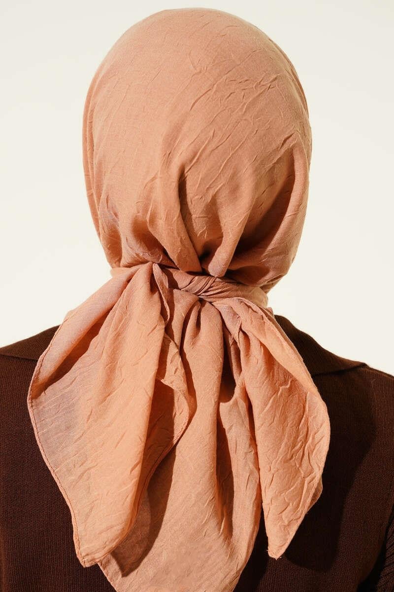 Basic Bambu Kraş Eşarp Latte