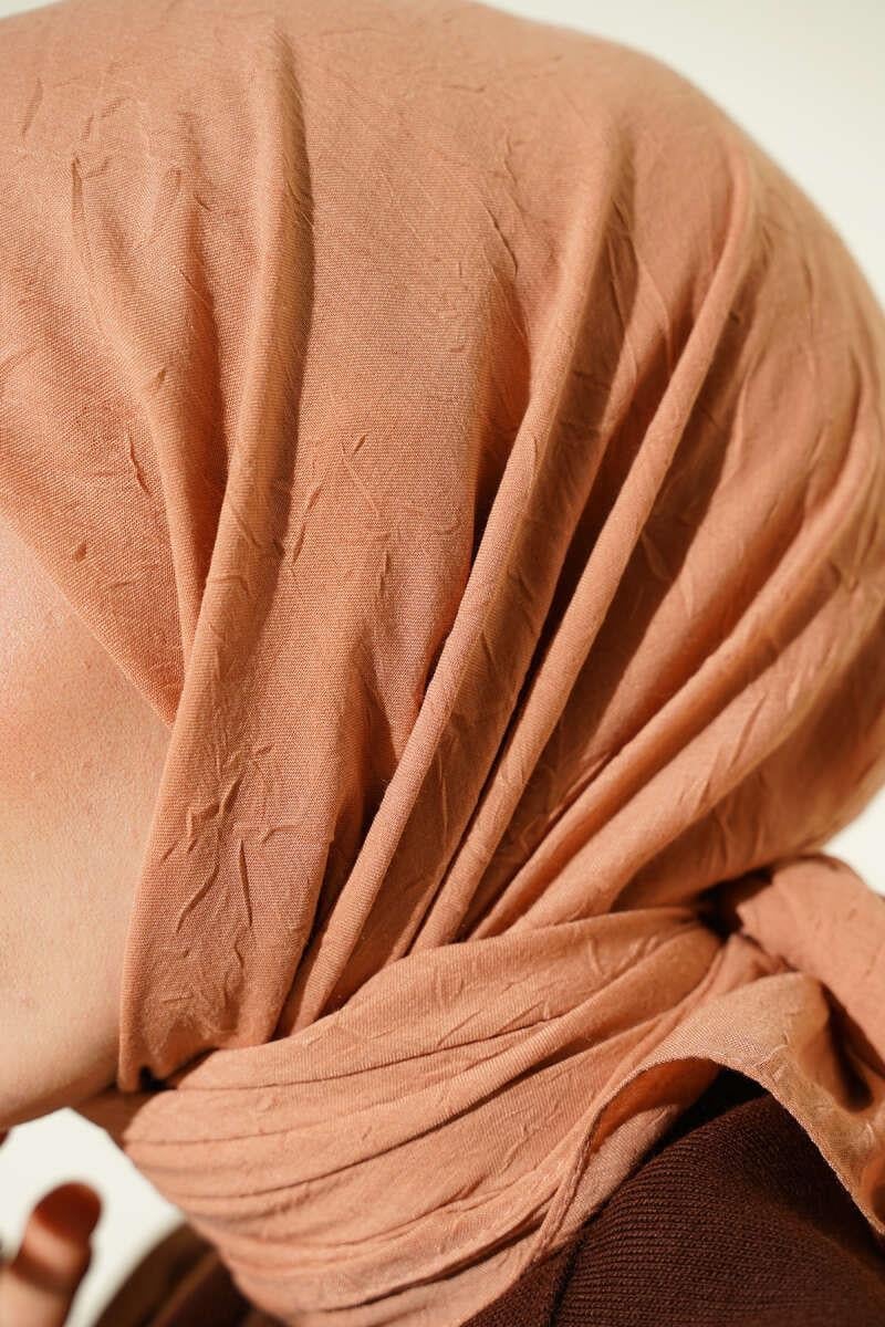 Basic Bambu Kraş Eşarp Latte