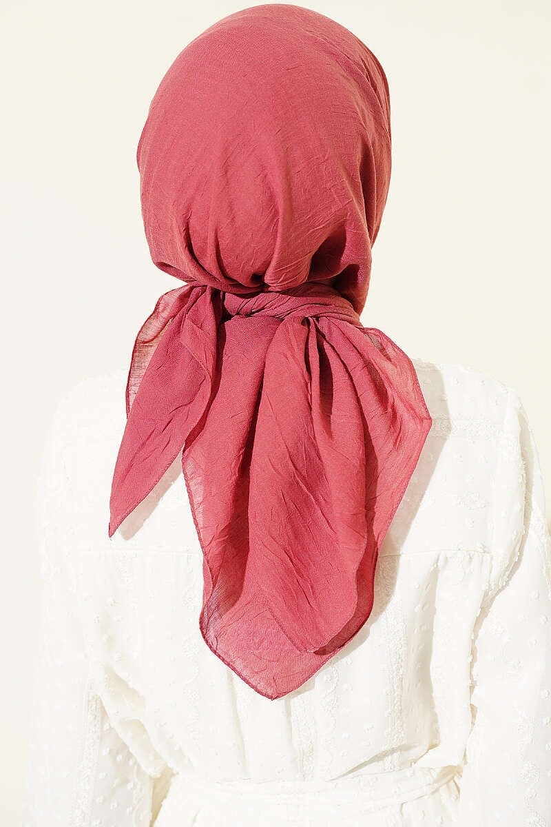 Basic Bambu Kraş Eşarp Nar Çiçeği