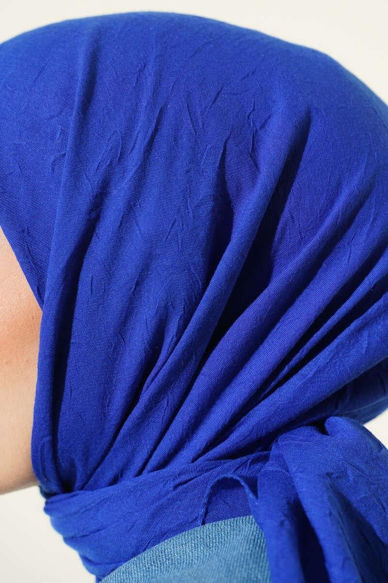 Basic Bambu Kraş Eşarp Saks