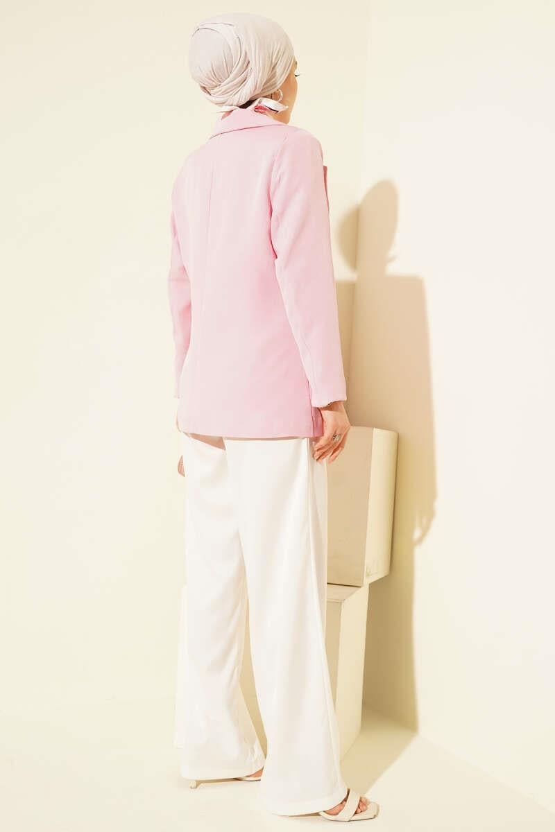 Basic Cepli Ceket Pembe