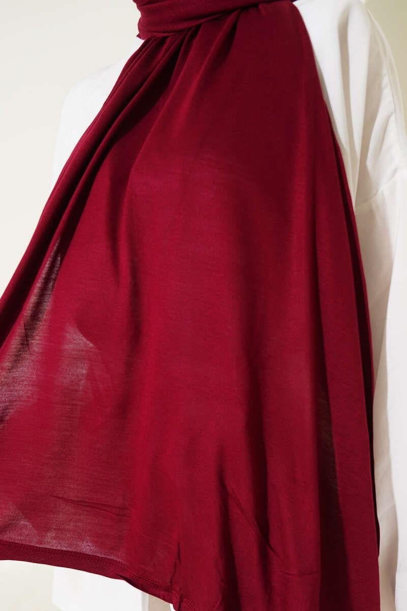 Basic Penye Şal Bordo