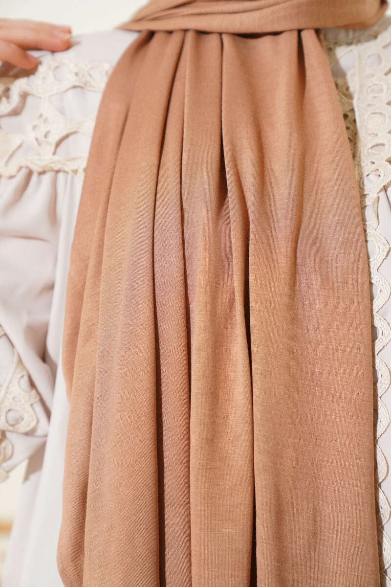 Basic Penye Şal Camel