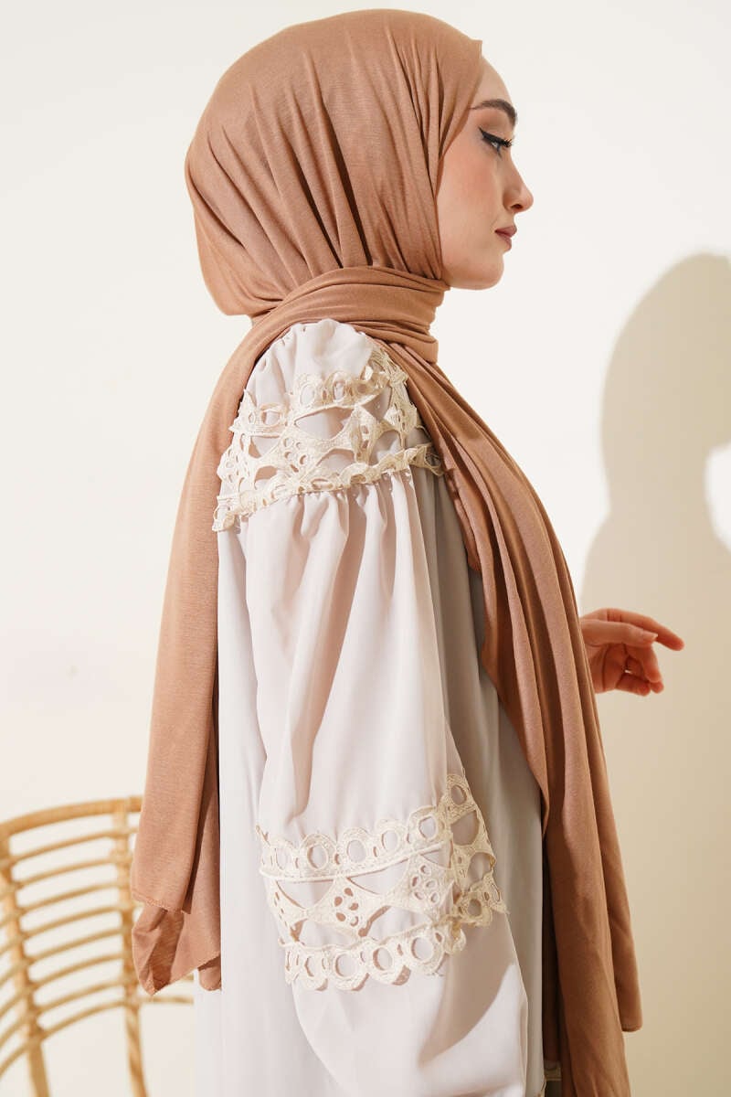 Basic Penye Şal Camel