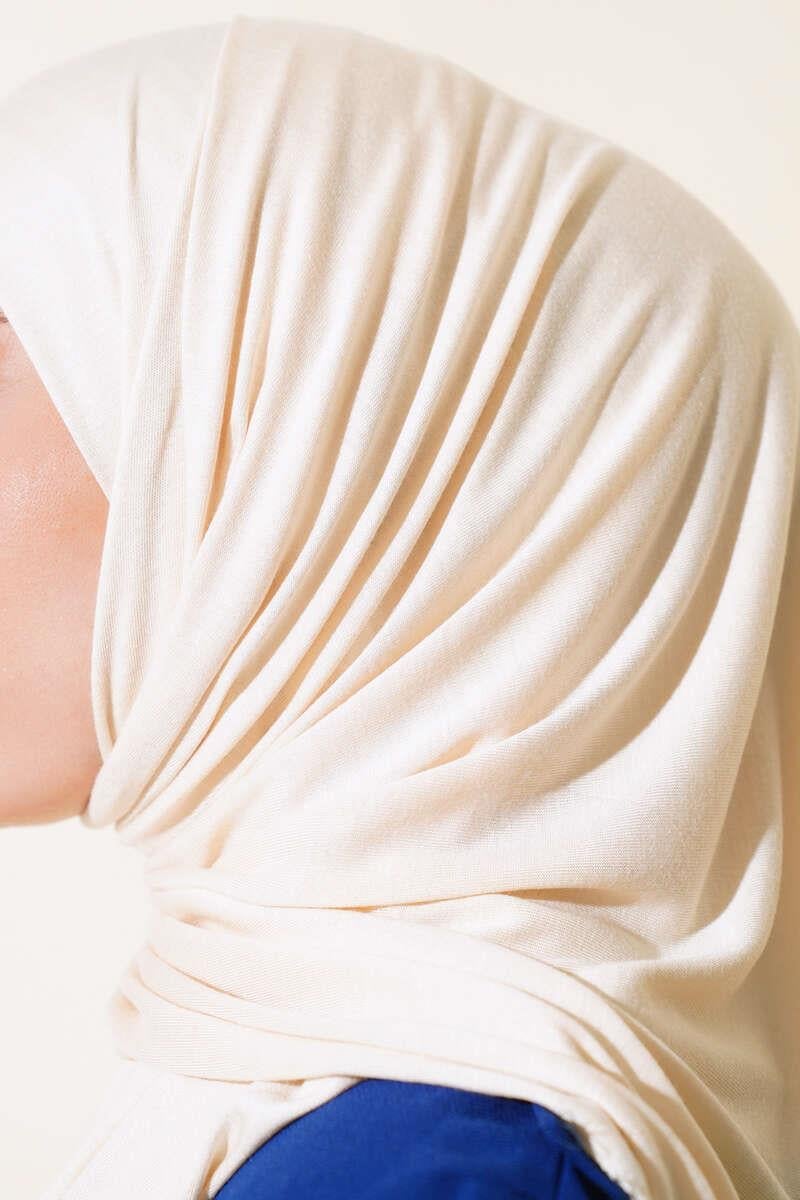 Basic Penye Şal Krem