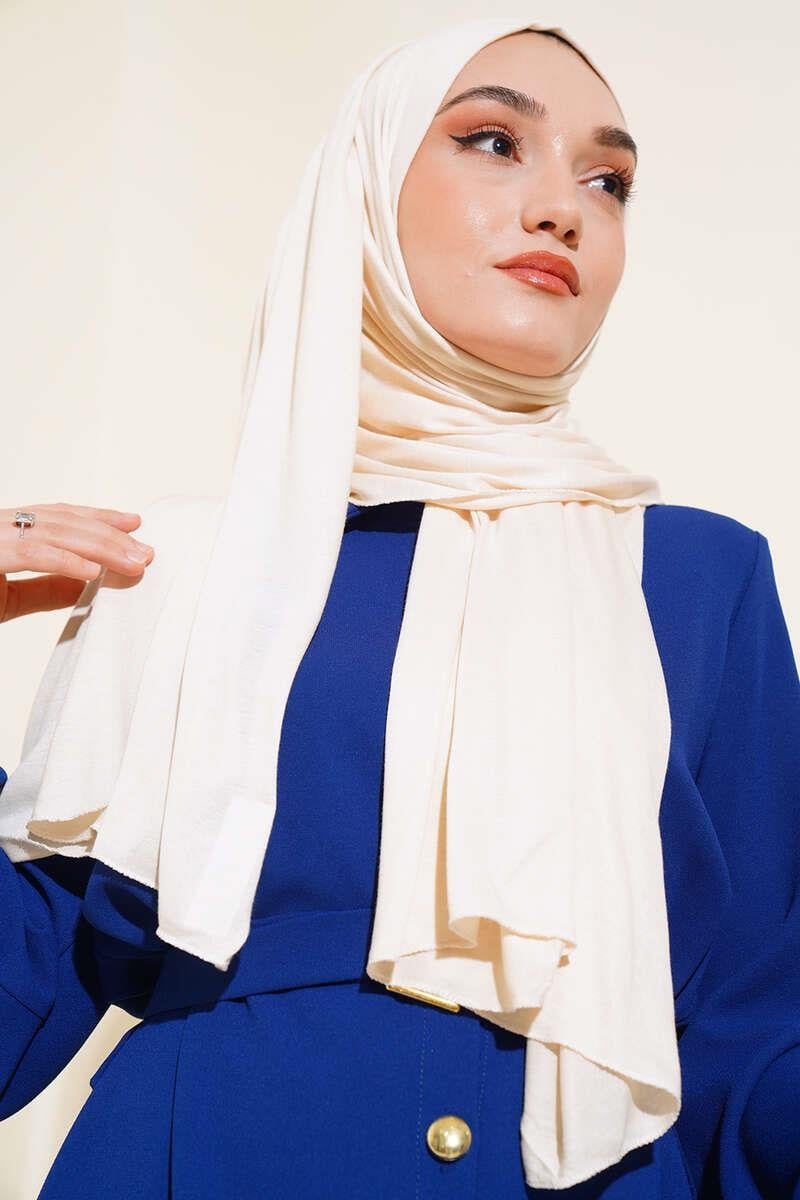 Basic Penye Şal Krem