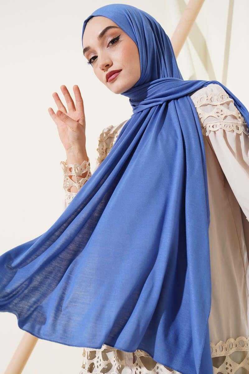 Basic Penye Şal Mavi