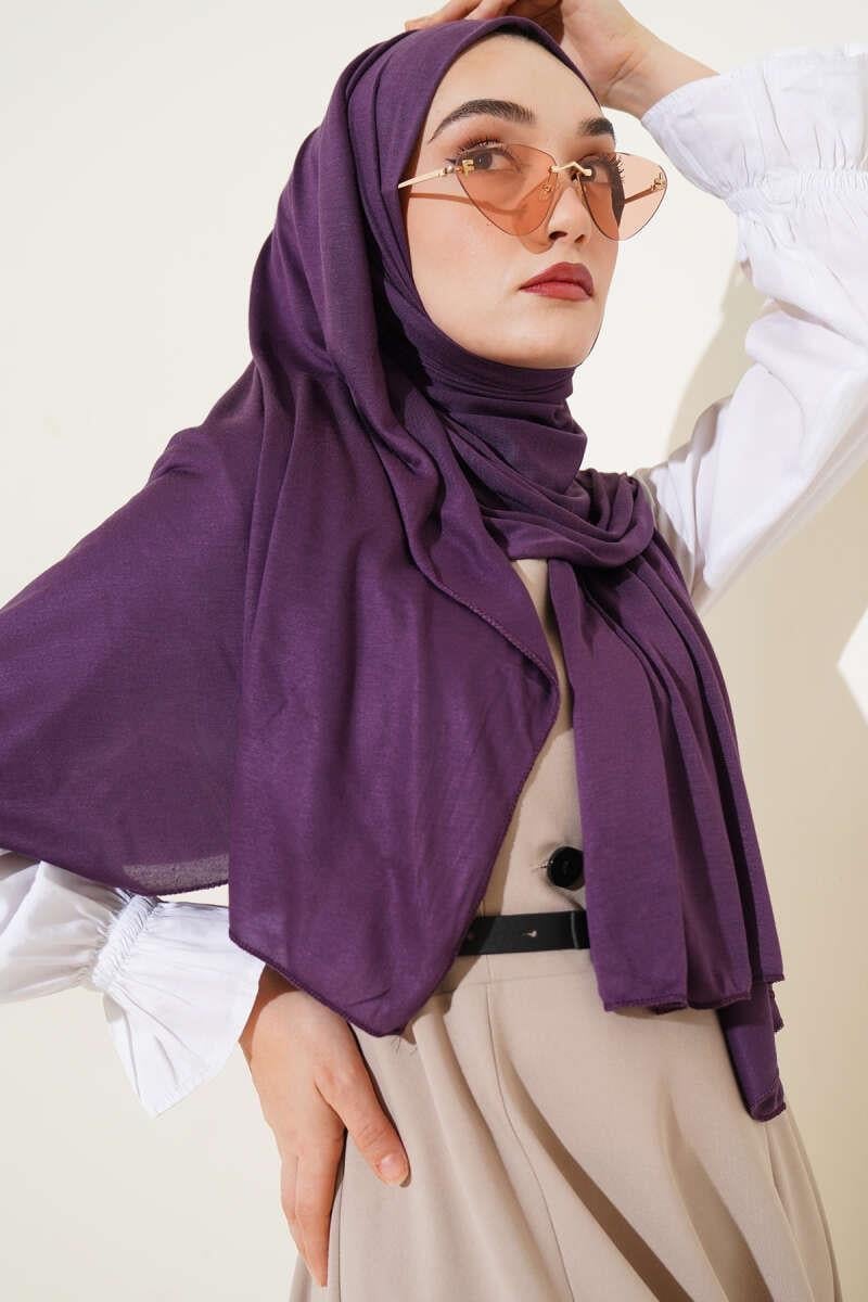 Basic Penye Şal Mor