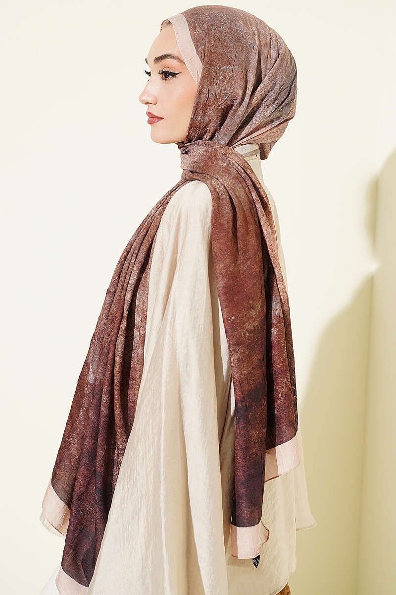 Batik Degrade Bambu Kraş Şal Bej