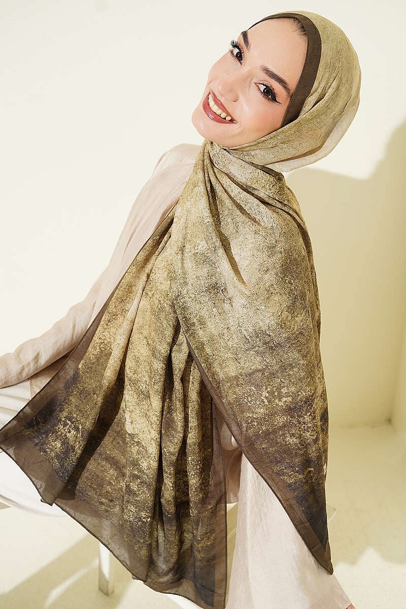Batik Degrade Bambu Kraş Şal Haki