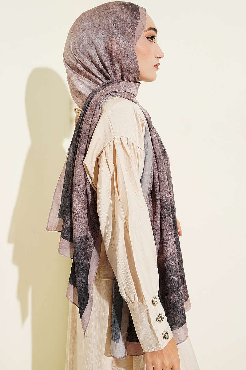 Batik Degrade Bambu Kraş Şal Latte