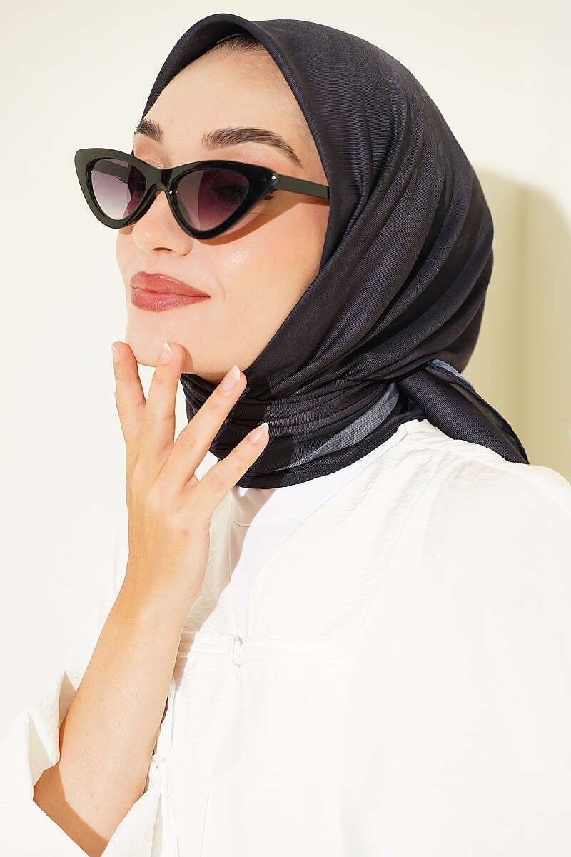 Batik Desen Soft Eşarp Antrasit