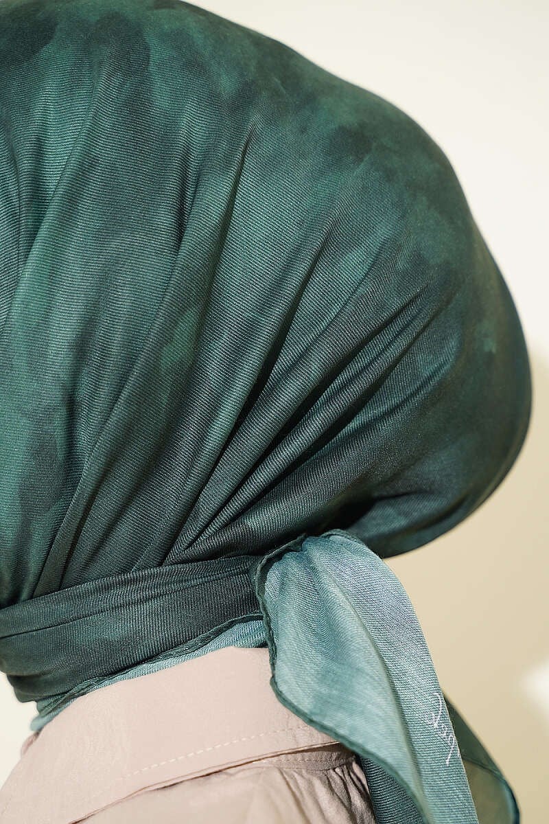 Batik Desen Soft Eşarp Kum Zümrüt